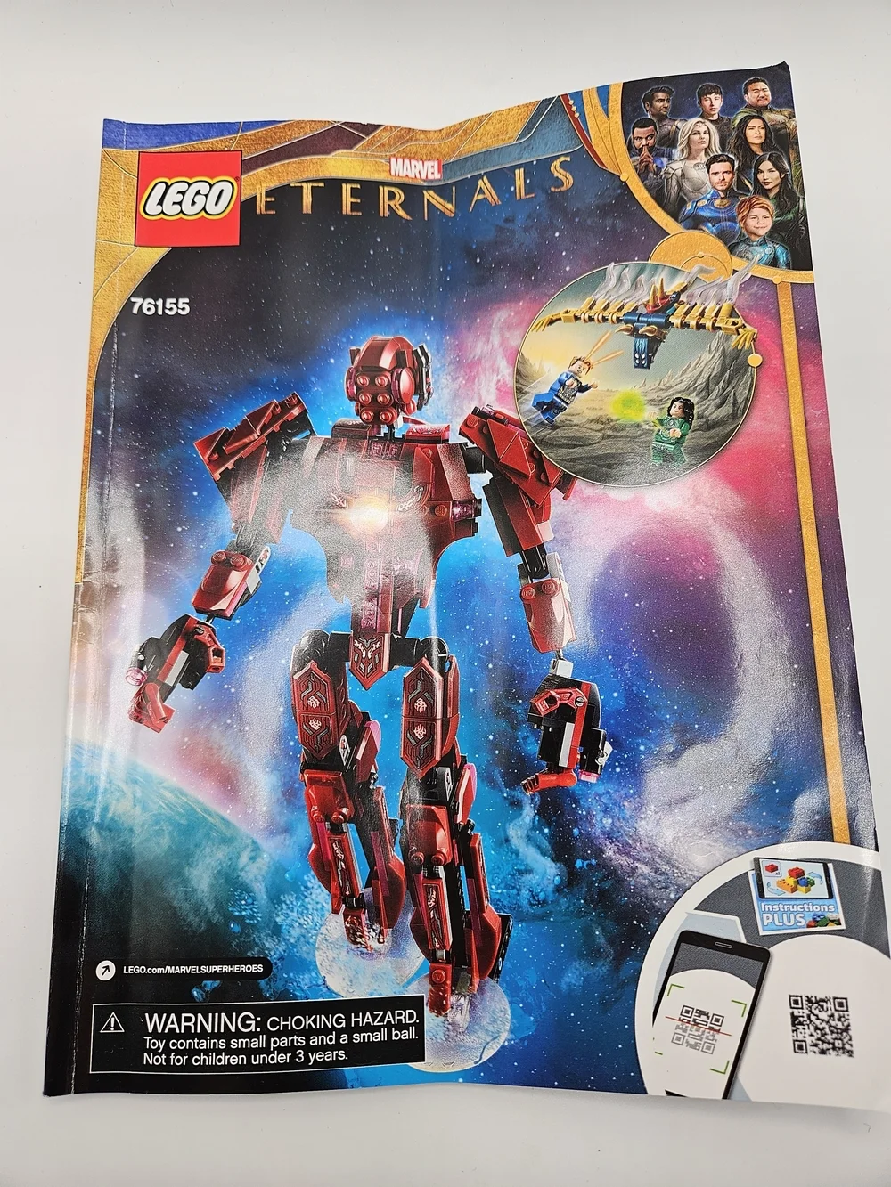 Lego 76155 Marvel The Eternals In Arishem’s Shadow 100% Complete Manual Figures